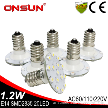 Manufacture china lamps E14 16 led SMD2835 AC24V waterproof IP44 ferris wheel decoration amusement park rides led light bulbs